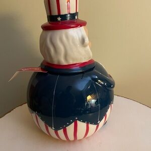 4th of July Patriotic Uncle Sam Cookie Jar